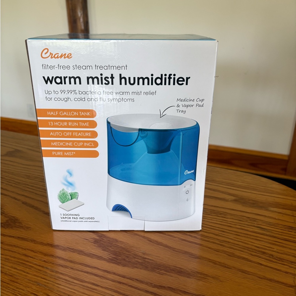 Crane Blue Warm Mist Humidifier